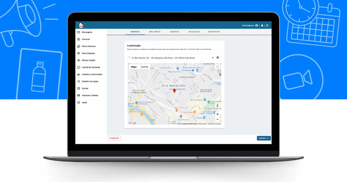 Centralize a gestão das suas telas DOOH em um só lugar com o adMooH Signage